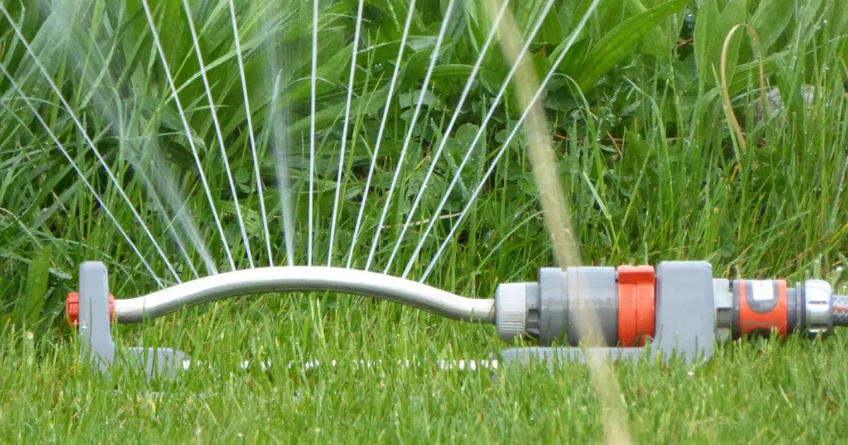 The tuna can sprinkler test
